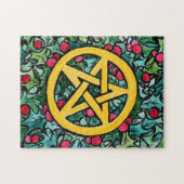 Pagan Yule Pentagram Legpuzzel (Horizontaal)