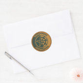 Paganboeddhist Ronde Sticker (Envelop)