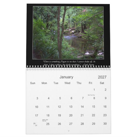 Paganen en The Natural World Kalender (Jan 2027)