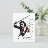 Paganini kleur3 b&w&red 300dpi briefkaart (Staand voorkant)