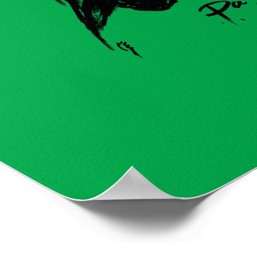 Paganini met violine poster 11"x14" (Hoek)