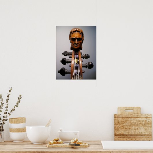 Paganini Scroll Photo - Gepersonaliseerd Poster (Keuken)