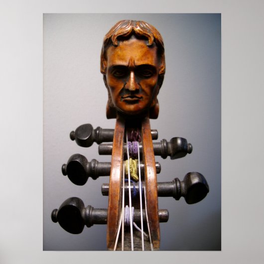 Paganini Scroll Photo - Gepersonaliseerd Poster (Voorkant)