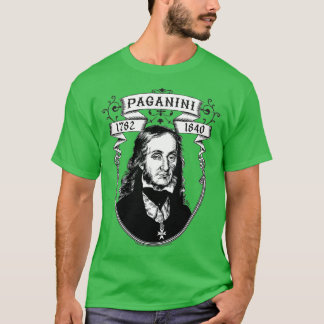 Paganini voor donkere s t-shirt