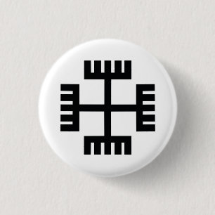 Paganisme Religieuze Symbool Ronde Button 3,2 Cm