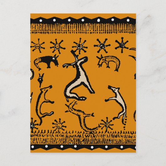 Paganistische rituele ceremonie briefkaart (Voorkant)