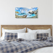 Pagat Kustlijn in Guam Canvas Afdruk (Insitu (Slaapkamer))