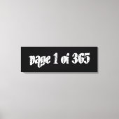 Page 1 of 365 canvas afdruk (Voorkant)