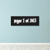 Page 1 of 365 canvas afdruk (Insitu (Houten vloer))