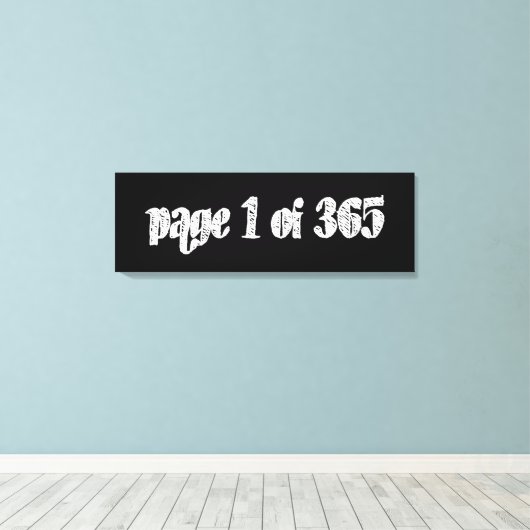 Page 1 of 365 canvas afdruk (Insitu (Houten vloer))