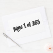 Page 1 of 365 rechthoekige sticker (Envelop)
