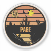 Page, Arizona Sticker (Voorkant)