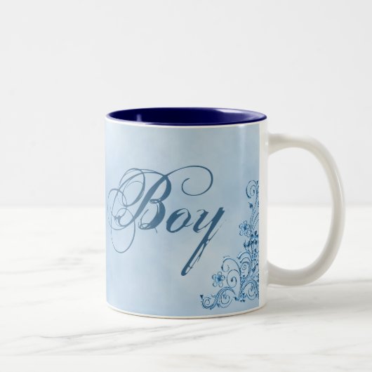 Page Boy Coffee Mok - Klein: Sky Blue Elegance (Rechts)