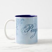 Page Boy Coffee Mok - Klein: Sky Blue Elegance (Links)