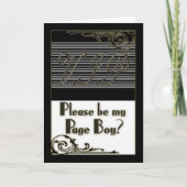 Page Boy V.I.P. Wedding Party Invitation Kaart (Voorkant)