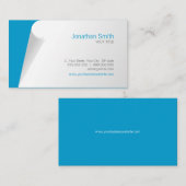 Page Curl Blue visitekaartje (Voorkant / Achterkant)