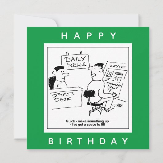 Page Layout Designer & Sportbureau in een krant Kaart (Voorkant)