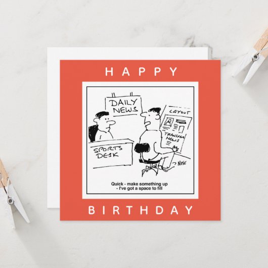 Page Layout Designer & Sportbureau in een krant Kaart (Voorkant / Achterkant in situ)