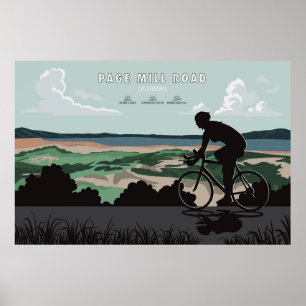 Page Mill Road Fiets Poster
