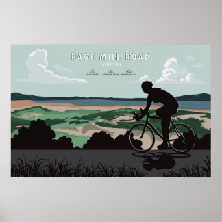 Page Mill Road Fiets Poster