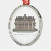 Page-Walker Hotel Cary, NC-herdenkingsornament Metalen Ornament (Links)