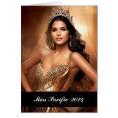 Pageant aangepaste fotokaart (Voorkant)