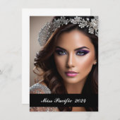 Pageant aangepaste fotokaart notitiekaartje (Voorkant / Achterkant)