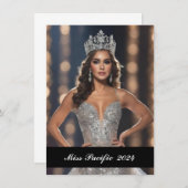 Pageant aangepaste fotokaart notitiekaartje (Voorkant / Achterkant)