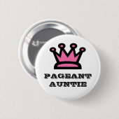 Pageant Auntie Ronde Button 5,7 Cm (Voorkant /achterkant)