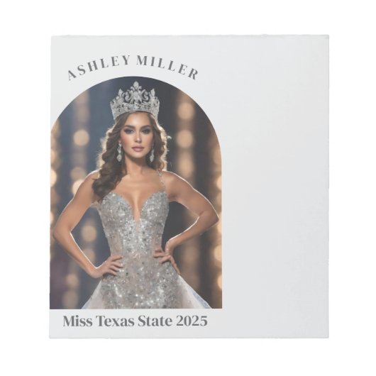 Pageant Autograaf Pad Notitieblok (Voorkant)