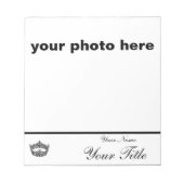 Pageant autograafpad - aangepast notitieblok (Voorkant)