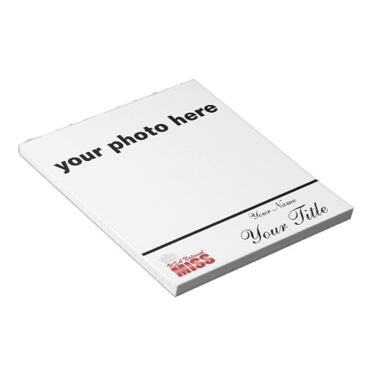 Pageant autograph pad - customize with your name notitieblok (Schuin)