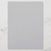 Pageant Awards Bal Programma in Metallic Zilver (Achterkant)