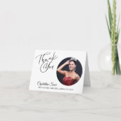 Pageant bedankt kaarten | Personaliseren met foto (Voorkant)