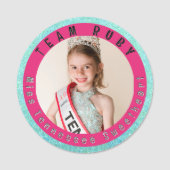 Pageant Button Pin Naamplaatje (Voorkant)