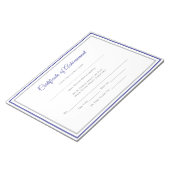 Pageant Certificates-Achievmming Notitieblok (Schuin)