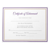 Pageant Certificates-Achievmming Notitieblok (Voorkant)