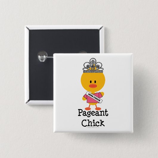 Pageant Chick Button (Voorkant /achterkant)