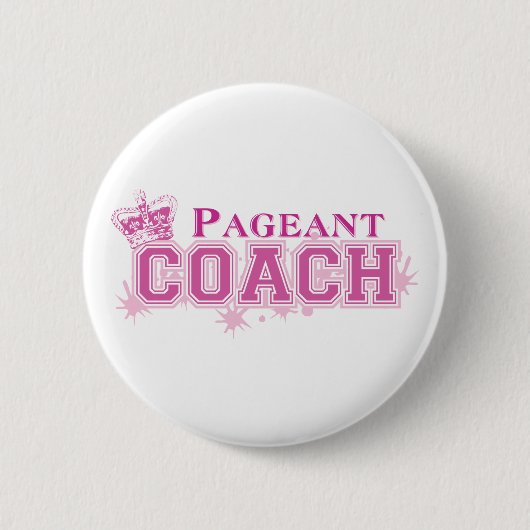 Pageant Coach Ronde Button 5,7 Cm (Voorkant)