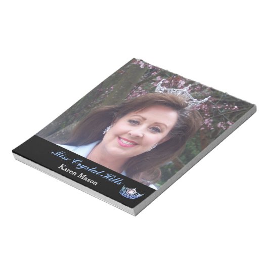 Pageant Crown Autograaf Pad Notitieblok (Linkerzijde)