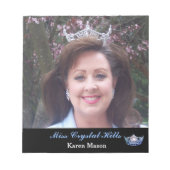Pageant Crown Autograaf Pad Notitieblok (Voorkant)