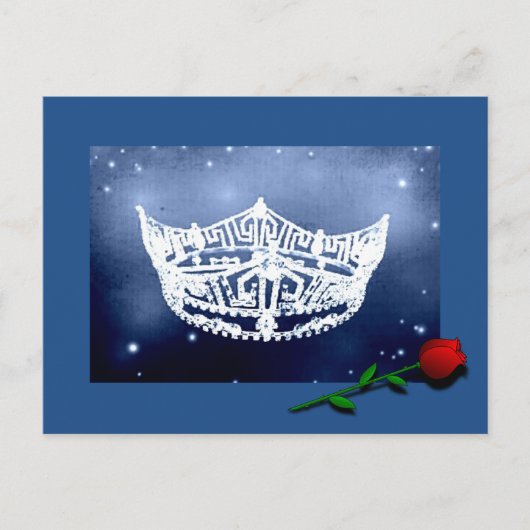 Pageant Crown Briefkaart (Voorkant)