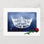 Pageant Crown Briefkaart (Voorkant)