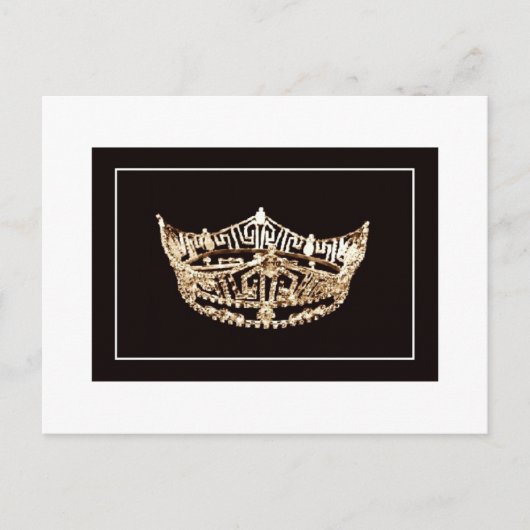 Pageant Crown Briefkaart (Voorkant)