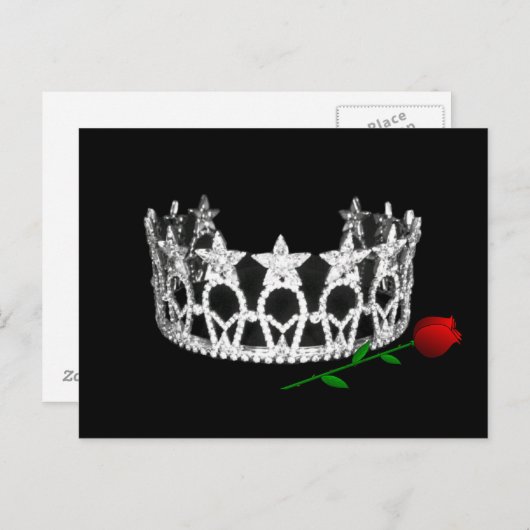 Pageant Crown Briefkaart (Voorkant / Achterkant)