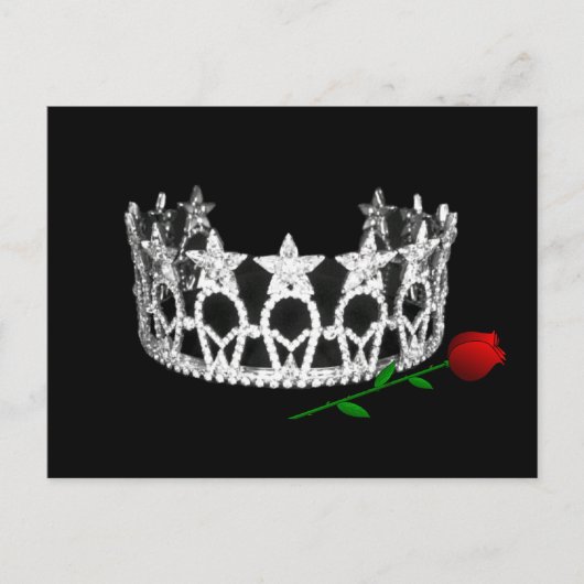 Pageant Crown Briefkaart (Voorkant)
