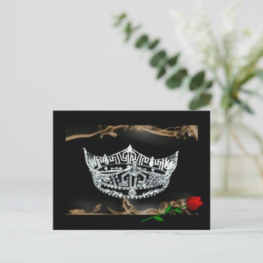 Pageant Crown Briefkaart (Staand voorkant)