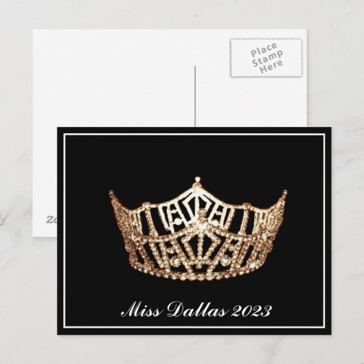 Pageant Crown Briefkaart (Voorkant / Achterkant)