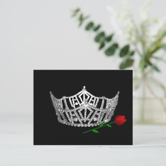 Pageant Crown Briefkaart (Staand voorkant)