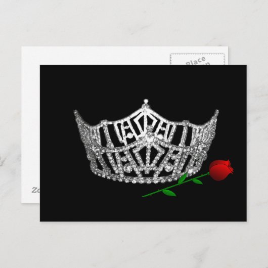 Pageant Crown Briefkaart (Voorkant / Achterkant)
